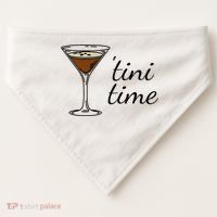Espresso Martini Drinking Coffee Lovers Cocktail Bartender USA-Made Doggie Bandana thumb 0