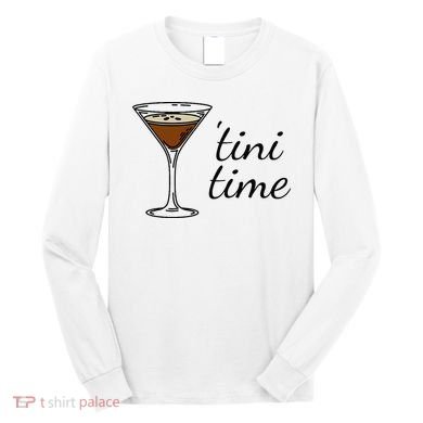 Espresso Martini Drinking Coffee Lovers Cocktail Bartender Long Sleeve Shirt