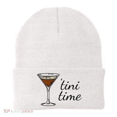 Espresso Martini Drinking Coffee Lovers Cocktail Bartender Beanie