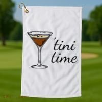 Espresso Martini Drinking Coffee Lovers Cocktail Bartender Golf Towel thumb 1