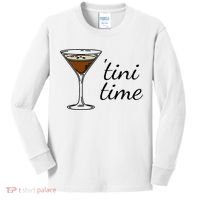 Espresso Martini Drinking Coffee Lovers Cocktail Bartender Kids Long Sleeve Shirt thumb 0