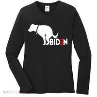 Even My Dog Hates Biden Women's Long Sleeve Shirt thumb 0