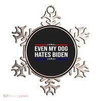 Even My Dog Hates Biden Funny Anti Biden FJB Ornament thumb 0