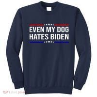 Even My Dog Hates Biden Funny Anti Biden FJB Sweatshirt thumb 0
