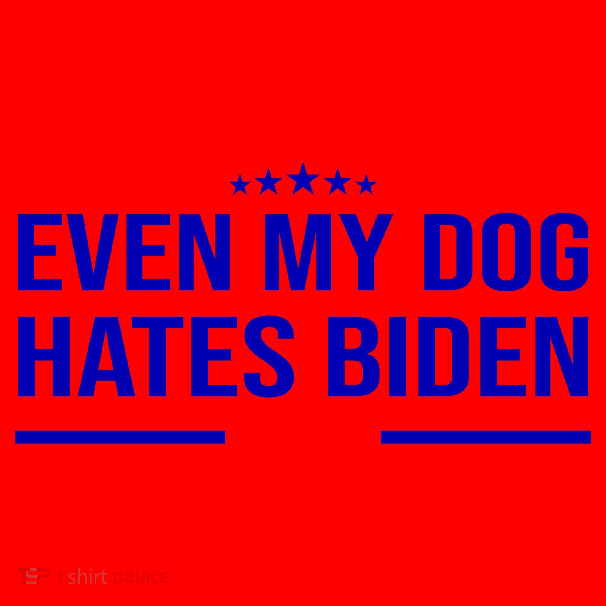Even My Dog Hates Biden Funny Anti Biden FJB Santa Hat
