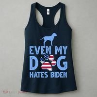 Even My Dog Hates Biden Women's Tank Top thumb 3