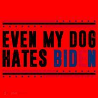 Even My Dog Hates Biden Funny Santa Hat thumb 1