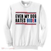 Even My Dog Hates Biden Funny Sweatshirt thumb 0