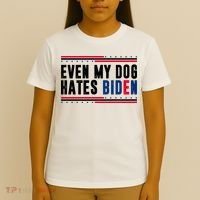 Even My Dog Hates Biden Funny T-Shirt thumb 4