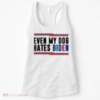 Even My Dog Hates Biden Funny Women's Tank Top thumb 0
