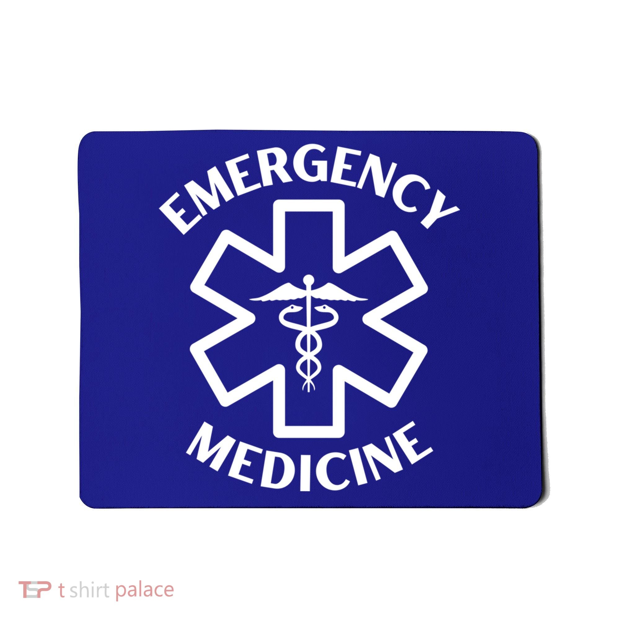 Emergency Medicine Doctor Nurse Medical Caduceus Gift Mousepad