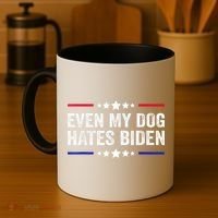 Even My Dog Hates Biden Shirt Funny Anti Biden Coffee Mug thumb 4