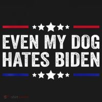 Even My Dog Hates Biden Shirt Funny Anti Biden Women's Hoodie thumb 2