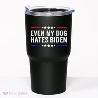 Even My Dog Hates Biden Shirt Funny Anti Biden Tumbler thumb 0