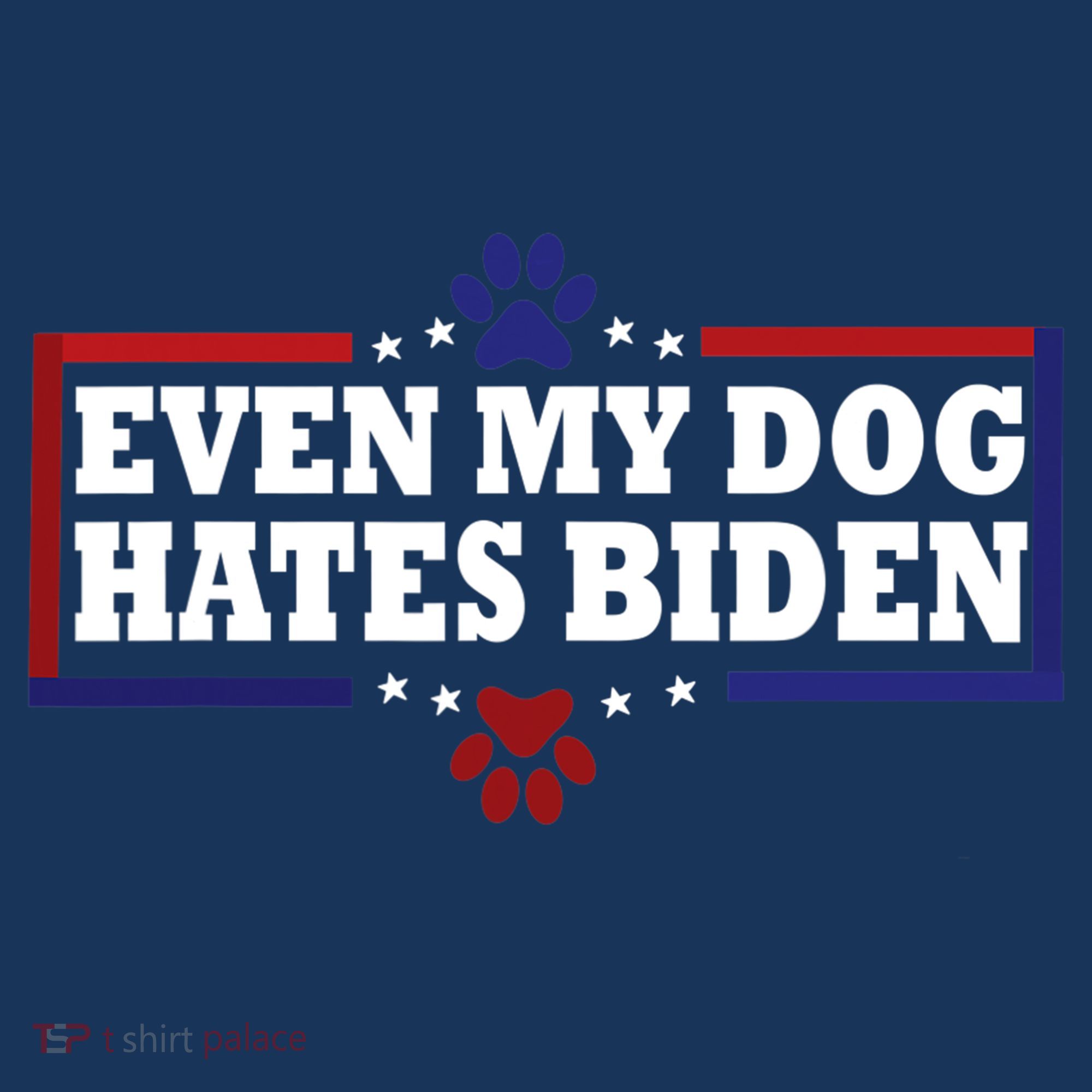 Even My Dog Hates Biden Shirt Funny Anti President Joe Biden Women's Tank Top