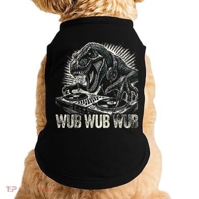 Electronic Music Dinosaur Dj Dubstep Doggie Tank
