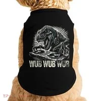 Electronic Music Dinosaur Dj Dubstep Doggie Tank thumb 0
