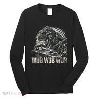 Electronic Music Dinosaur Dj Dubstep Long Sleeve Shirt thumb 0