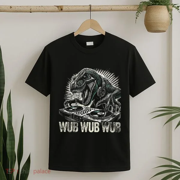 Electronic Music Dinosaur Dj Dubstep T-Shirt