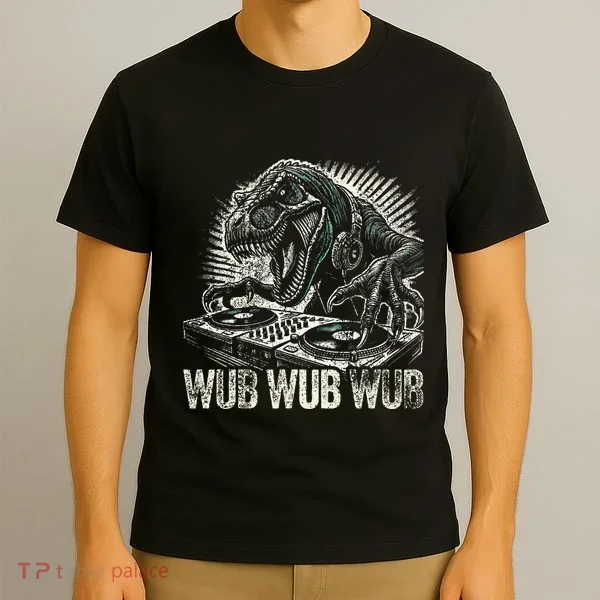 Electronic Music Dinosaur Dj Dubstep T-Shirt