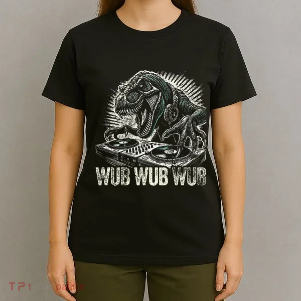 Electronic Music Dinosaur Dj Dubstep T-Shirt