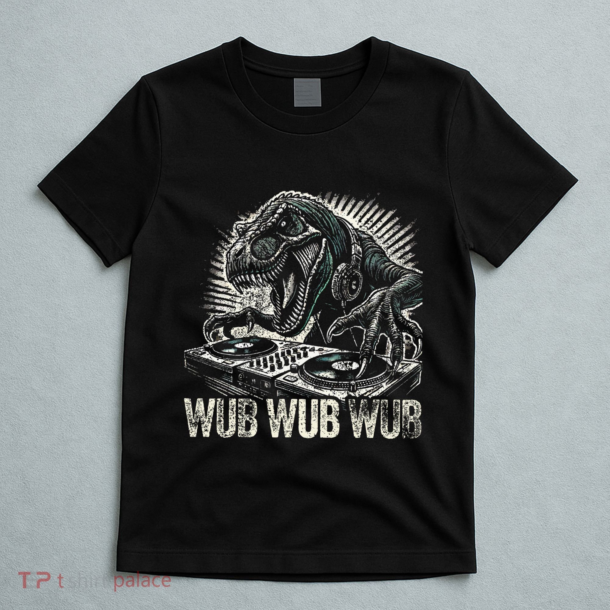 Electronic Music Dinosaur Dj Dubstep T-Shirt