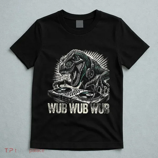 Electronic Music Dinosaur Dj Dubstep T-Shirt