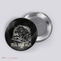 Electronic Music Dinosaur Dj Dubstep Button thumb 0