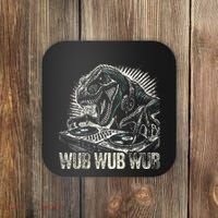Electronic Music Dinosaur Dj Dubstep Coaster thumb 0
