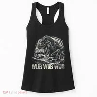 Electronic Music Dinosaur Dj Dubstep Women's Tank Top thumb 0