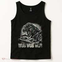 Electronic Music Dinosaur Dj Dubstep Tank Top thumb 2