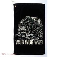 Electronic Music Dinosaur Dj Dubstep Golf Towel thumb 0