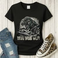 Electronic Music Dinosaur Dj Dubstep Women's T-Shirt thumb 3