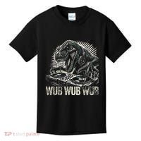 Electronic Music Dinosaur Dj Dubstep Kids T-Shirt thumb 0