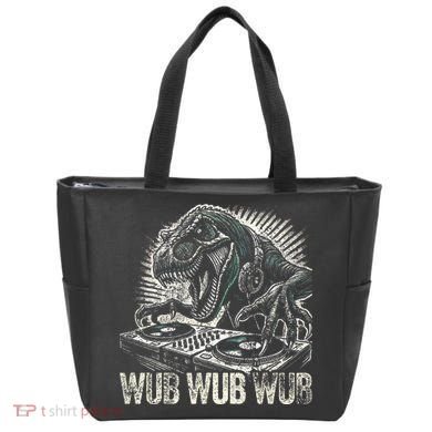 Electronic Music Dinosaur Dj Dubstep Tote Bag