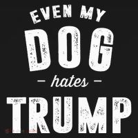 Even My Dog Hates Trump Anti President Donald Trump Women's Hoodie thumb 2