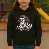 Eagle Merica Kids Hoodie thumb 3