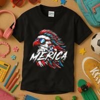 Eagle Merica Kids T-Shirt thumb 3