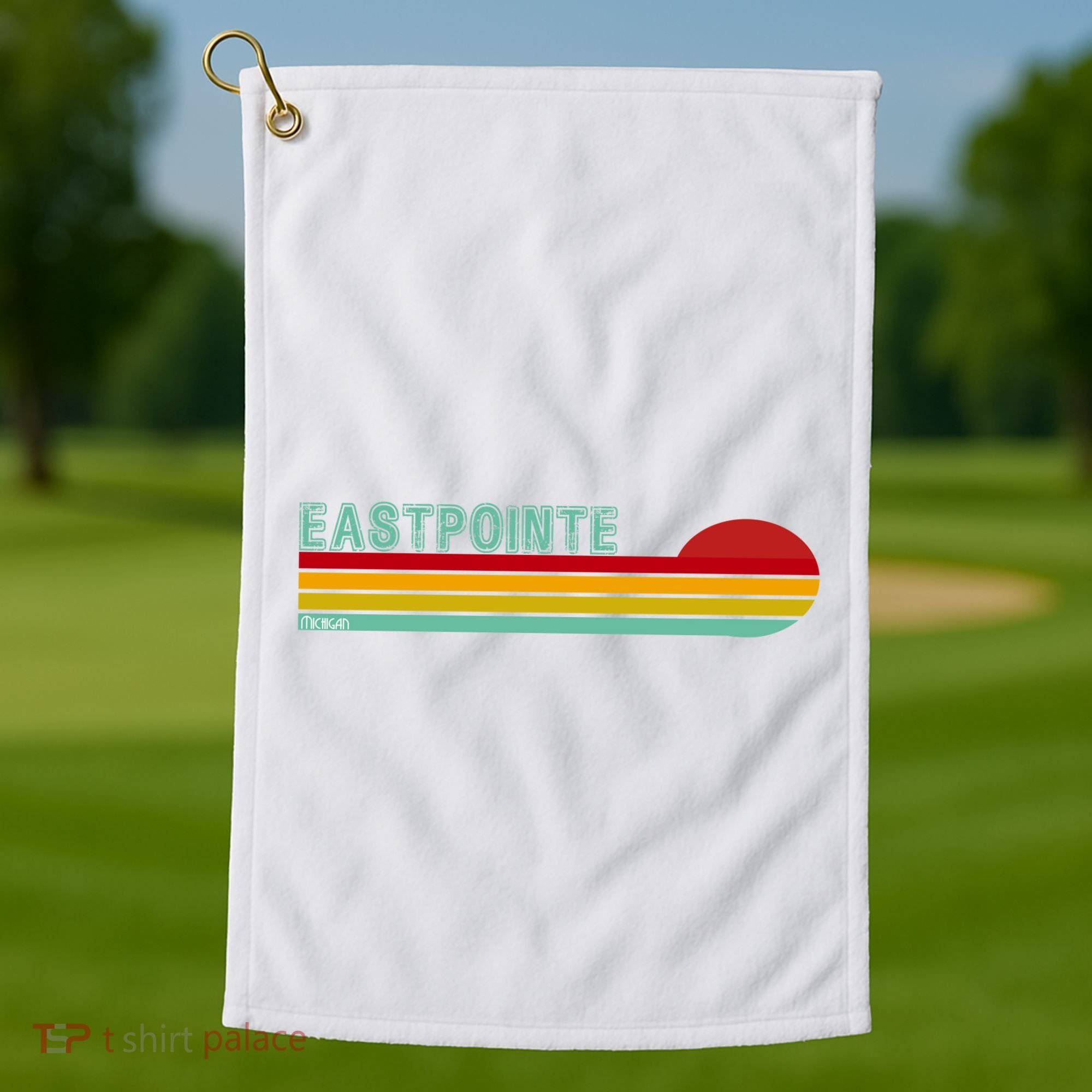 Eastpointe Michigan Golf Towel
