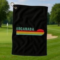 Escanaba Michigan Golf Towel thumb 1