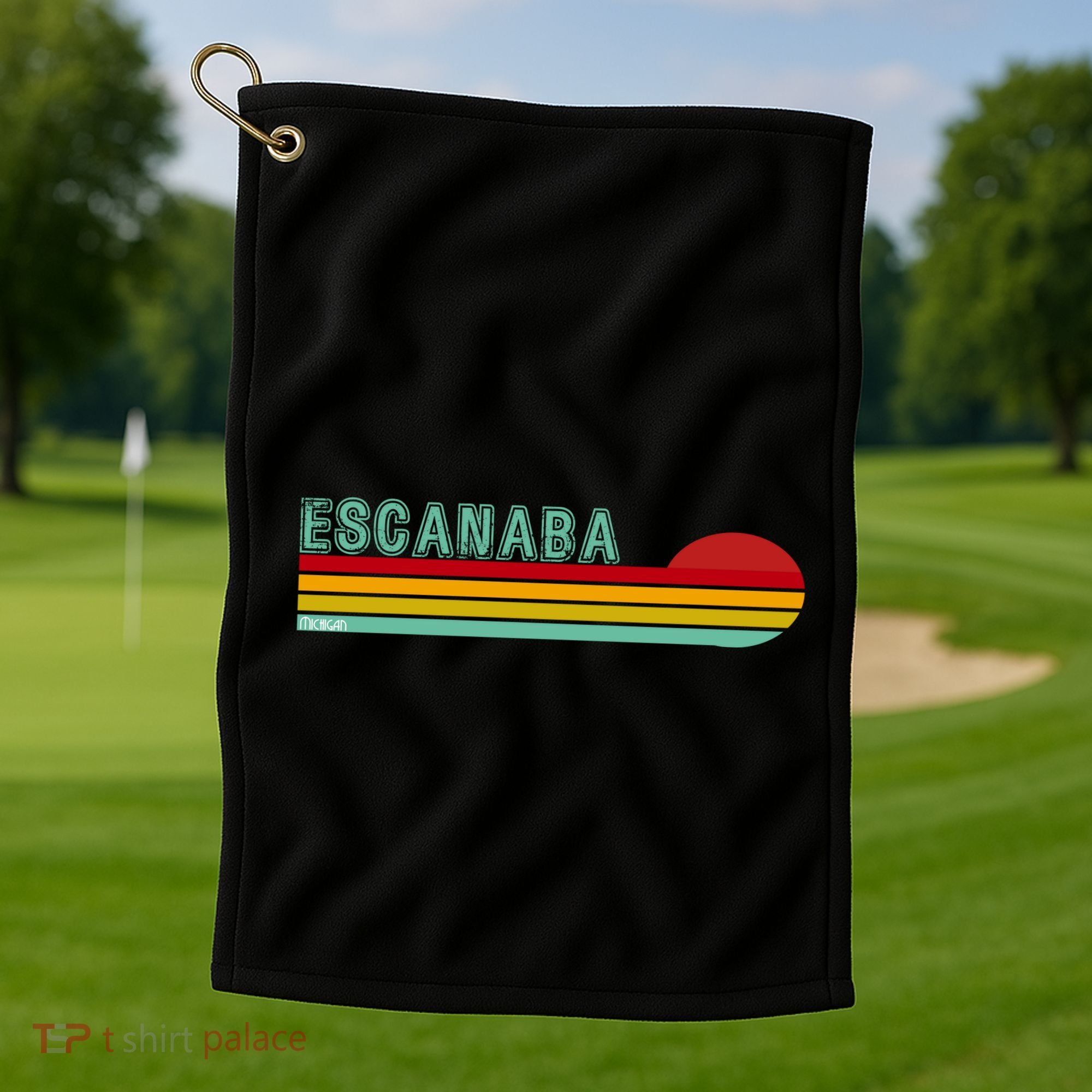Escanaba Michigan Golf Towel