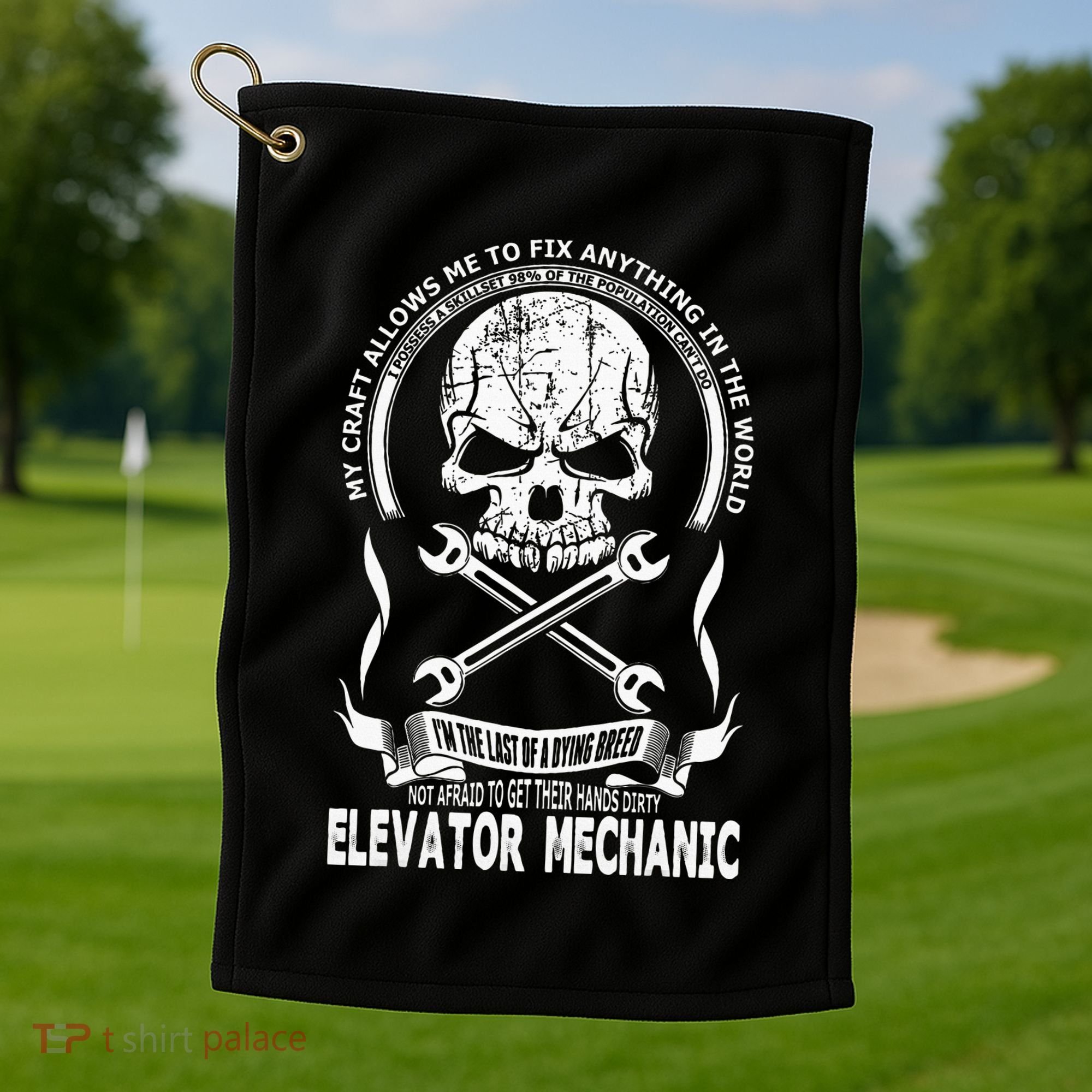 Elevator Mechanic Golf Towel