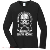 Elevator Mechanic Women's Long Sleeve Shirt thumb 0