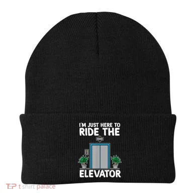 Elevator Mechanic Engineer Funny Elevators Lovers Take Ride Beanie