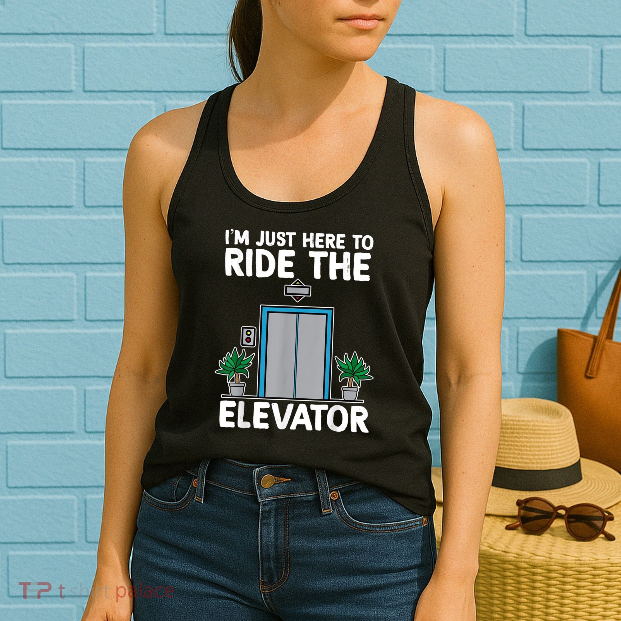 Elevator Mechanic Engineer Funny Elevators Lovers Take Ride Women's Tank Top