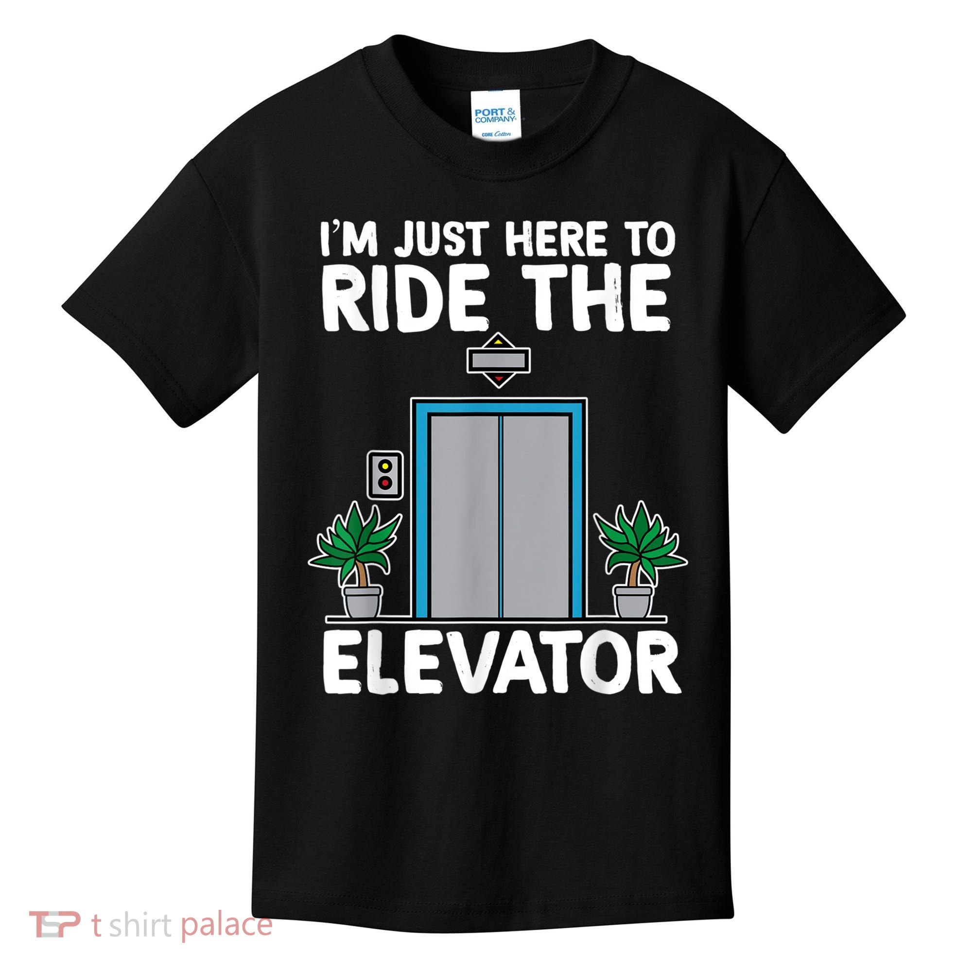 Elevator Mechanic Engineer Funny Elevators Lovers Take Ride Kids T-Shirt
