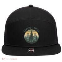 Explore More 7 Panel Mesh Trucker Snapback Hat thumb 0