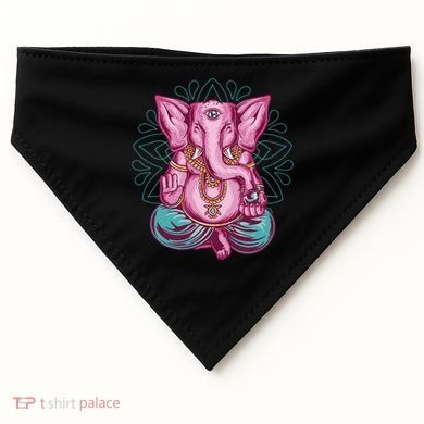 Elephant Meditating USA-Made Doggie Bandana