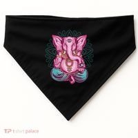 Elephant Meditating USA-Made Doggie Bandana thumb 0