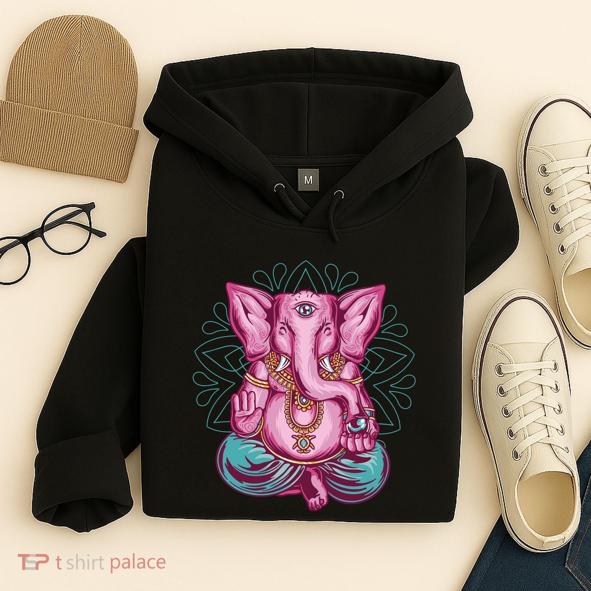Elephant Meditating Hoodie